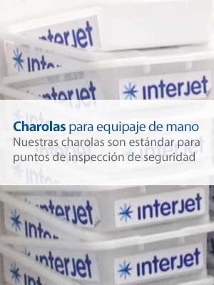 Charolas para equipaje de mano